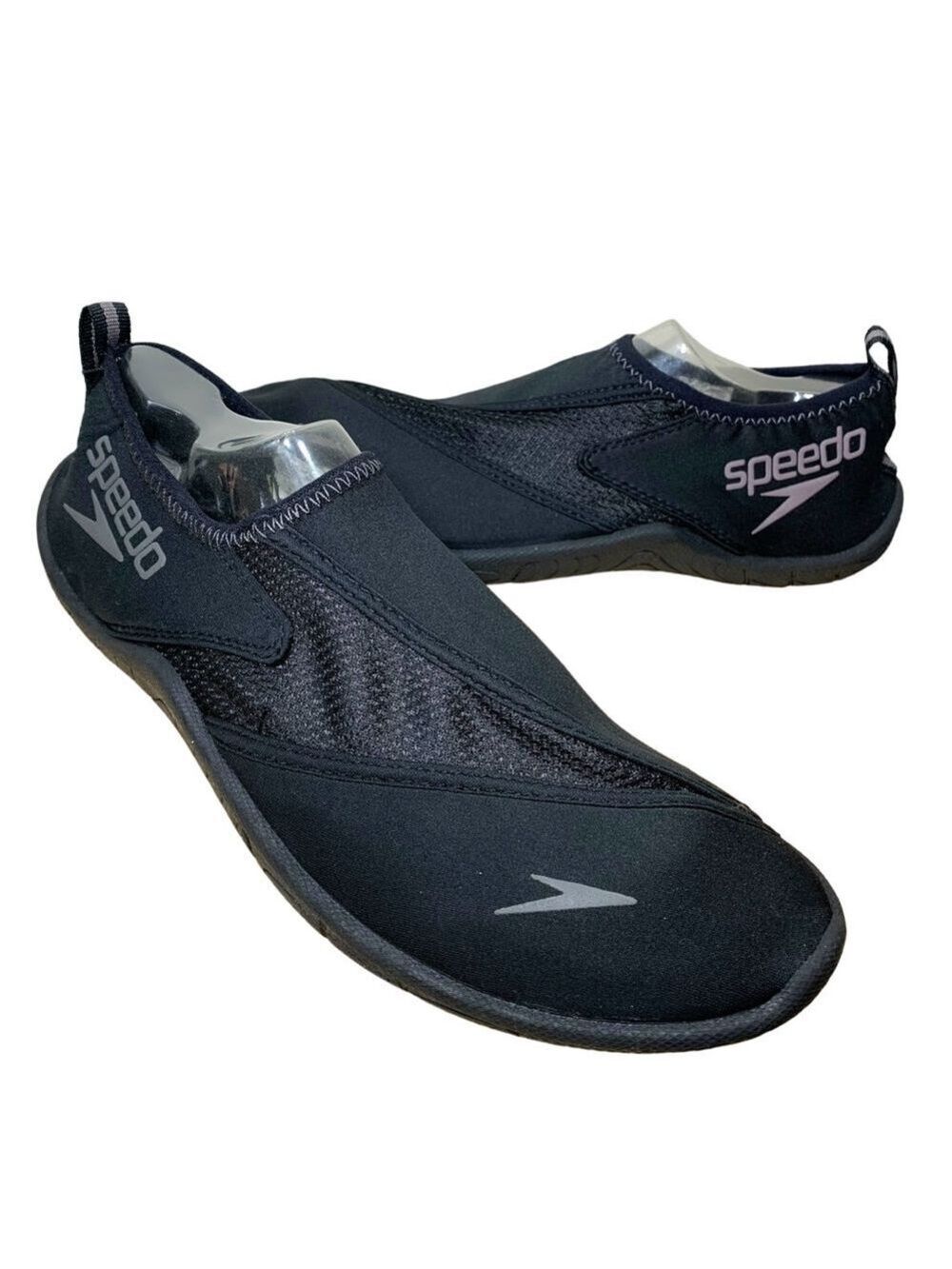 Speedo Surfwalker Pro 3 Black Water Shoes Black Stretch Neoprene Sport Beach 10